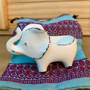 Small Feng Shui Good Luck Elephant Trinket Dish